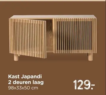 Aanbieding: Kast Japandi laag