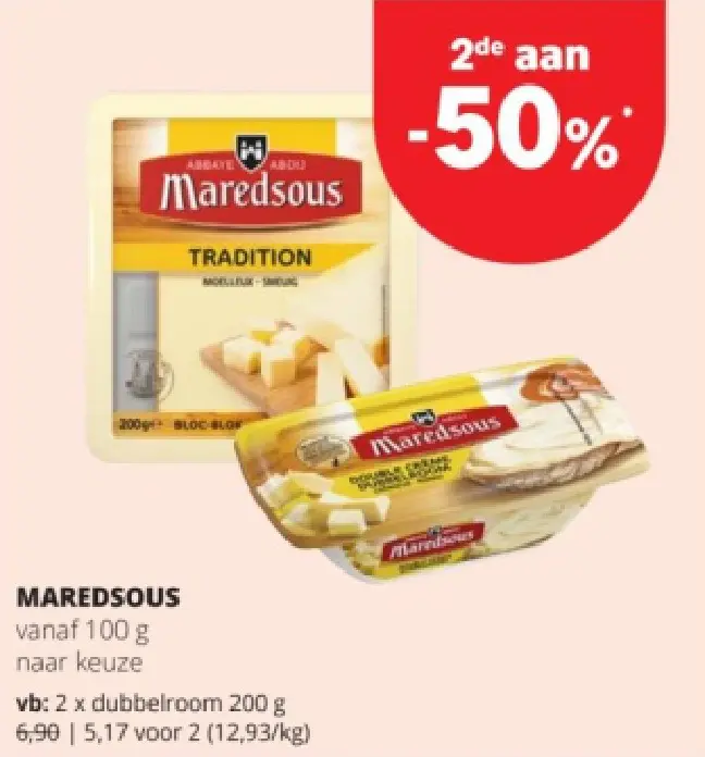 Promotie: Maredsous vanaf 100 g