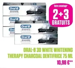 Offre: Oral-B 3D White Whitening Therapy Nettoyage Intense Dentifrice 75ml