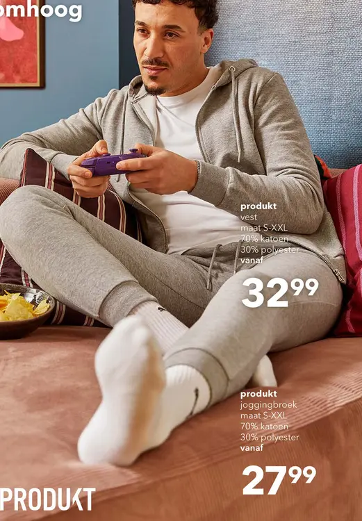 Aanbieding: Produkt heren sweatvest grijs