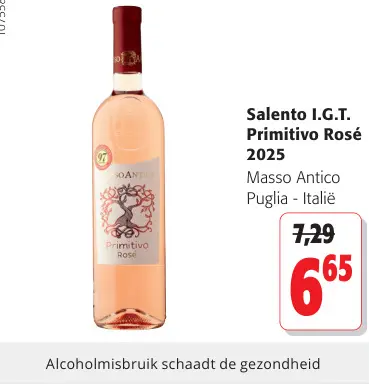 Promotie: Salento I.G.T. Primitivo Rosé 2025