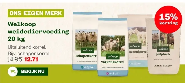Aanbieding: Welkoop weidediervoeding