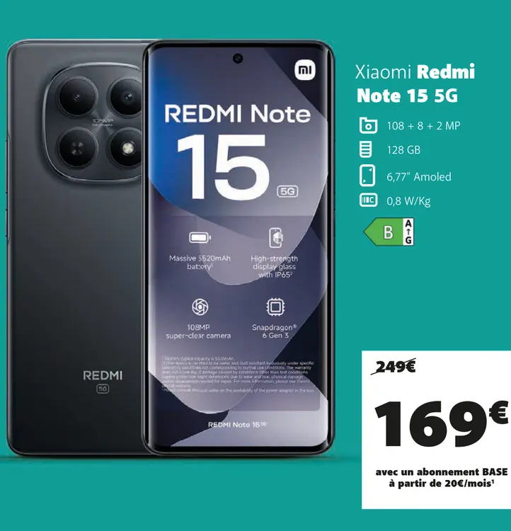 Offre: Redmi Note 15 5G