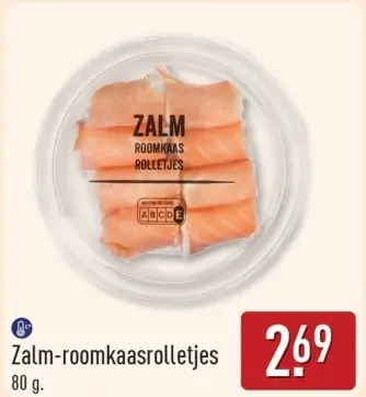 Aanbieding: Zalm-roomkaasrolletjes