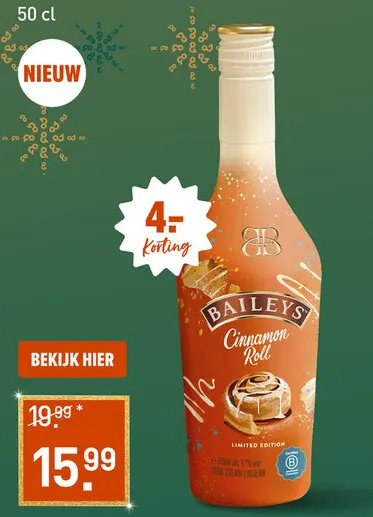 Aanbieding: Baileys Cinnamon Roll