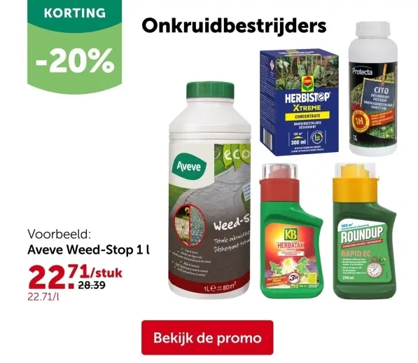 Promotie: Onkruidbestrijders