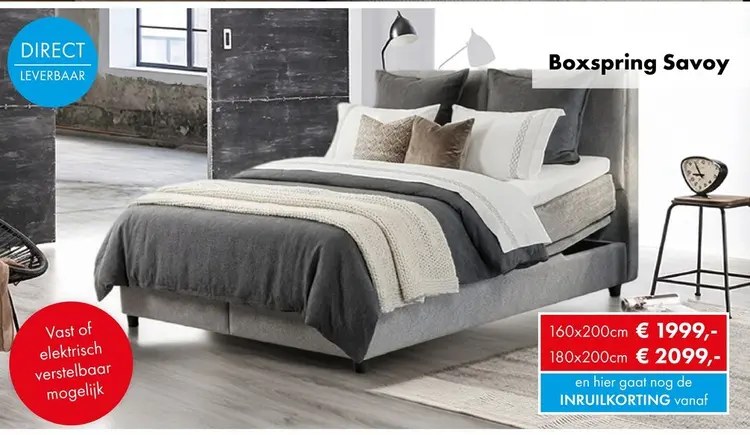 Promotie: Boxspring Savoy