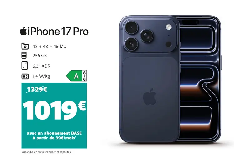 Offre: iPhone 17 Pro