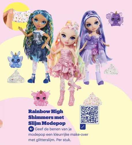 Aanbieding: Rainbow High Shimmers met Slijm Modepop