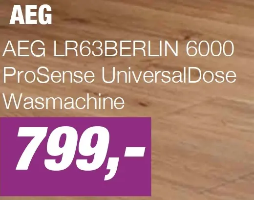 Aanbieding: AEG LR63BERLIN 6000 ProSense UniversalDose Wasmachine