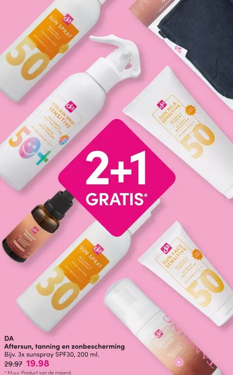 Aanbieding: Aftersun, tanning en zonbescherming