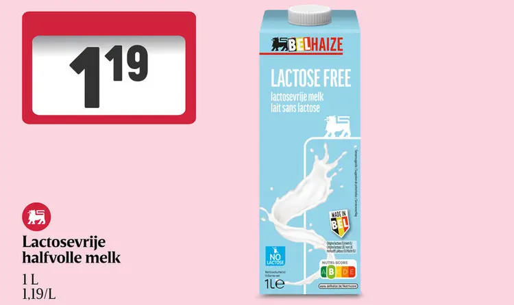 Promotie: Lactosevrije halfvolle melk