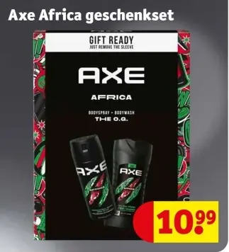 Promotie: Axe Africa geschenkset