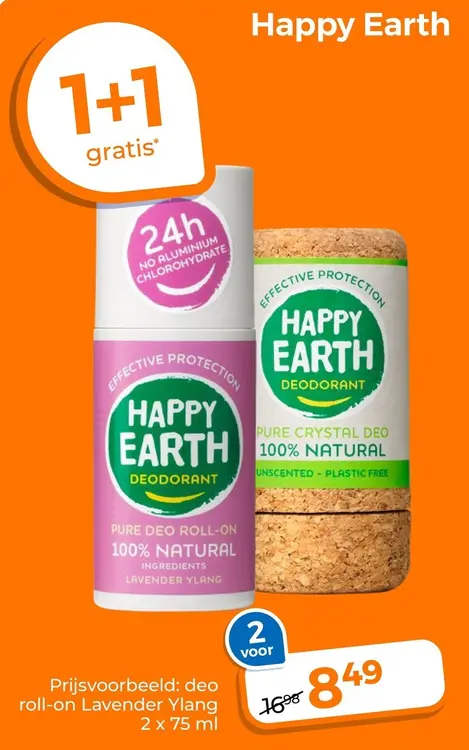 Aanbieding: Happy Earth Deodorant