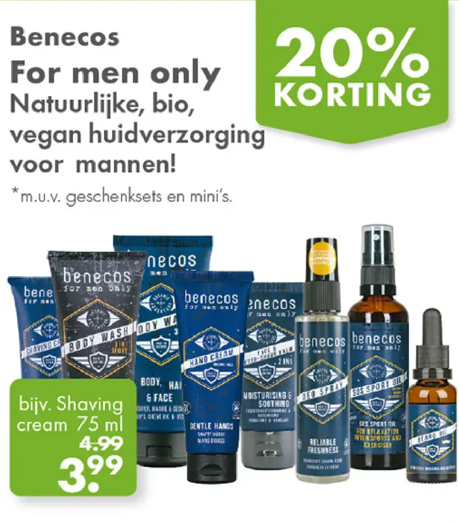 Aanbieding: Benecos For men only