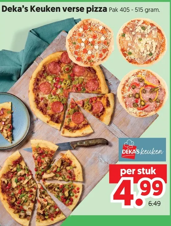 Aanbieding: Verse pizza