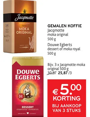 Promotie: Douwe Egberts dessert of moka royal