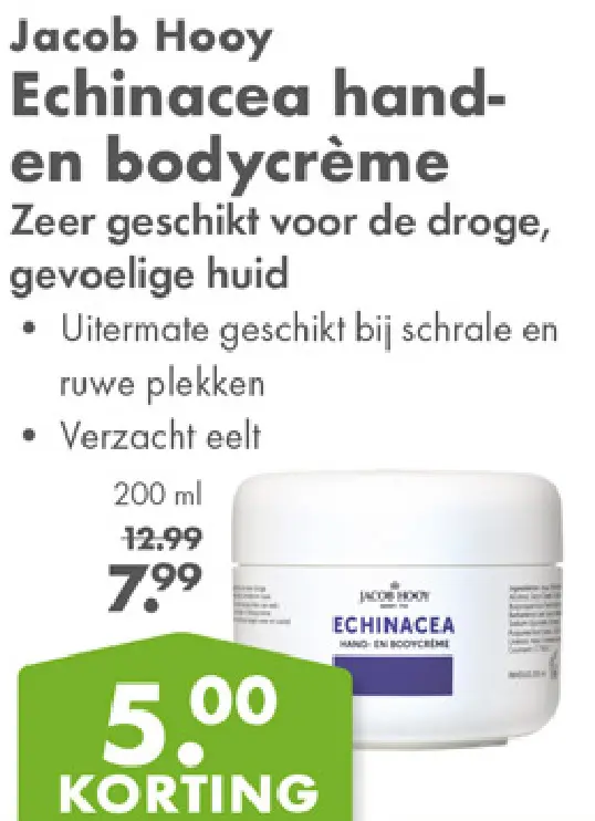 Aanbieding: Echinacea hand- en bodycrème