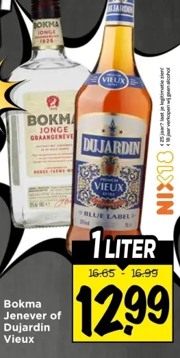 Aanbieding: Bokma Jenever of Dujardin Vieux