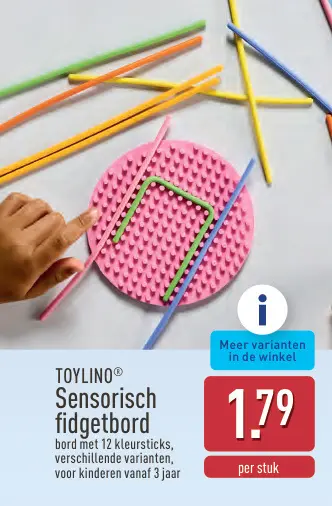 Promotie: TOYLINO® Sensorisch fidgetbord