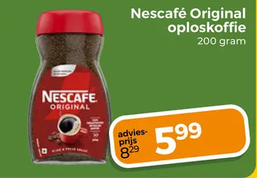 Aanbieding: Nescafé Original oploskoffie