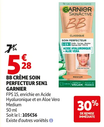 Offre: Bb crème soin perfecteur 5en1