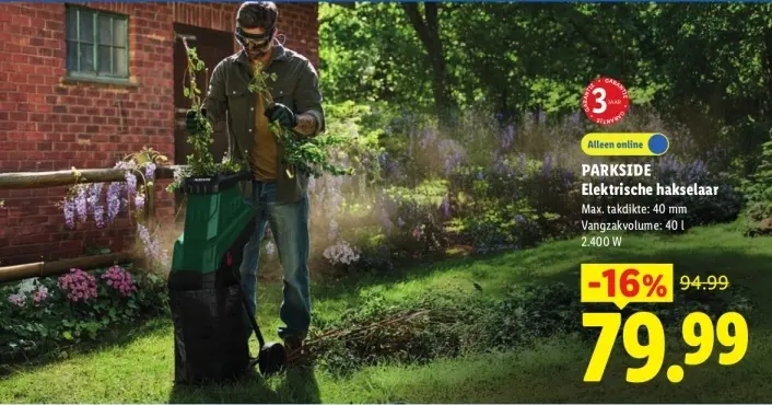 Aanbieding: Elektrische hakselaar