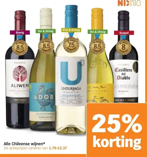Aanbieding: Chileense wijnen