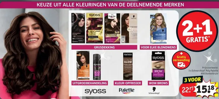 Promotie: Schwarzkopf Poly Palette 800 Donkerbruin