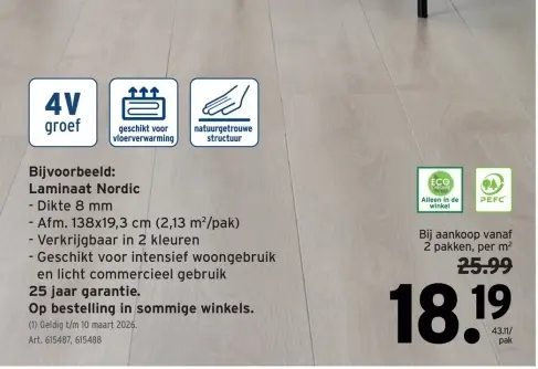 Promotie: Laminaat Nordic