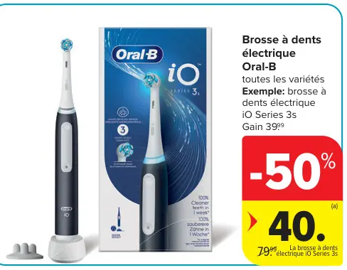 Offre: Brosse à dents électrique