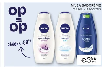 Aanbieding: NIVEA BADCRÈME