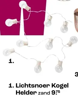 Promotie: Lichtsnoer Kogel Helder zand