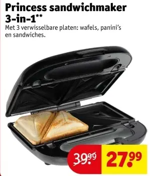 Aanbieding: Princess sandwichmaker 3-in-1