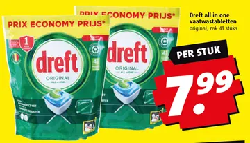 Aanbieding: Dreft all in one vaatwastabletten