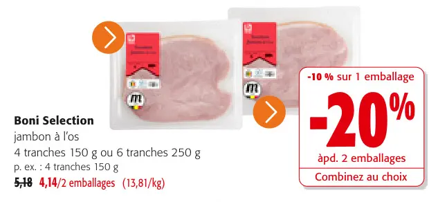 Offre: jambon à l'os