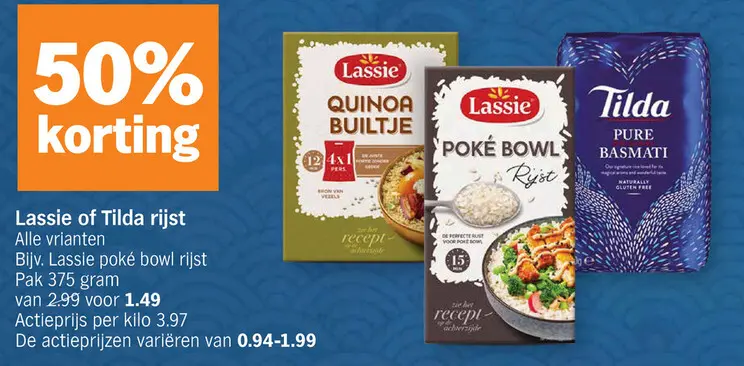 Aanbieding: Lassie of Tilda rijst