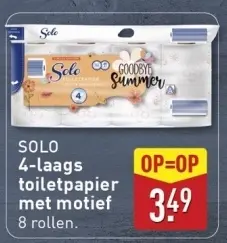 Aanbieding: SOLO toiletpapier met motief