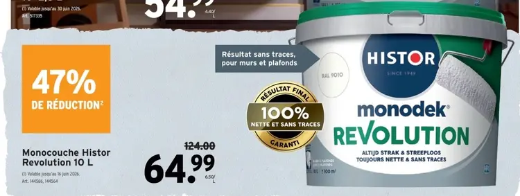 Offre: Monocouche Histor Revolution
