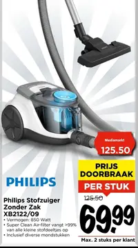 Aanbieding: Philips Stofzuiger Zonder Zak XB2122/09