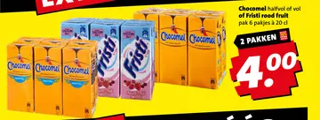 Aanbieding: Chocomel halfvol of vol of Fristi rood fruit