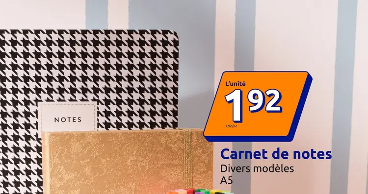 Offre: Carnet de notes