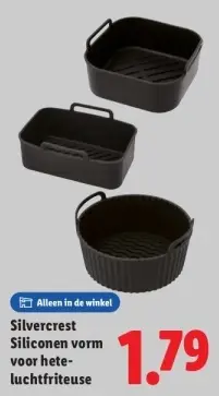 Aanbieding: Siliconen vorm voor heteluchtfriteuse
