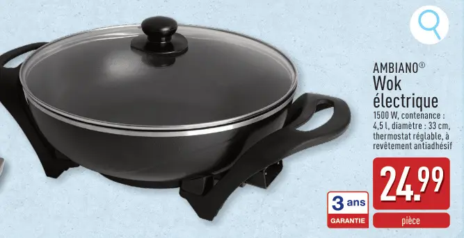Offre: Wok électrique