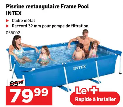 Offre: Piscine rectangulaire Frame Pool