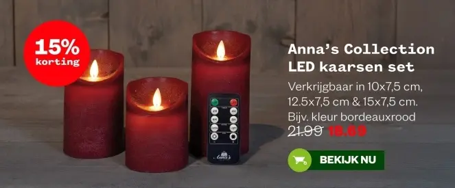 Aanbieding: LED kaarsen set