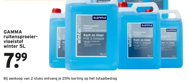 Aanbieding: ruitensproeiervloeistof winter