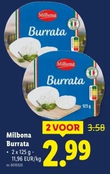 Promotie: Burrata