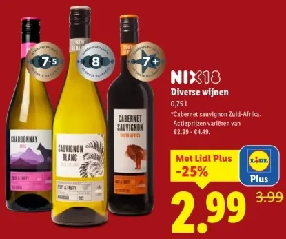 Aanbieding: Diverse wijnen