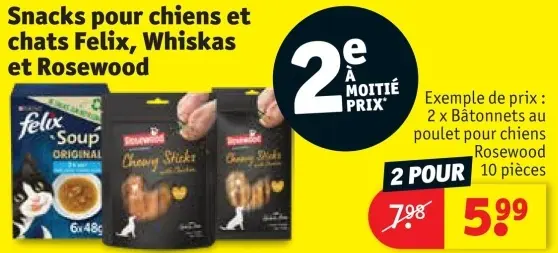 Offre: Snacks pour chiens et chats